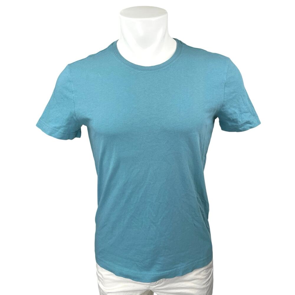 Banana Republic Soft Wash Men's Blue Short Sleeve Crew Neck Tee T-Shirt Top Sz S